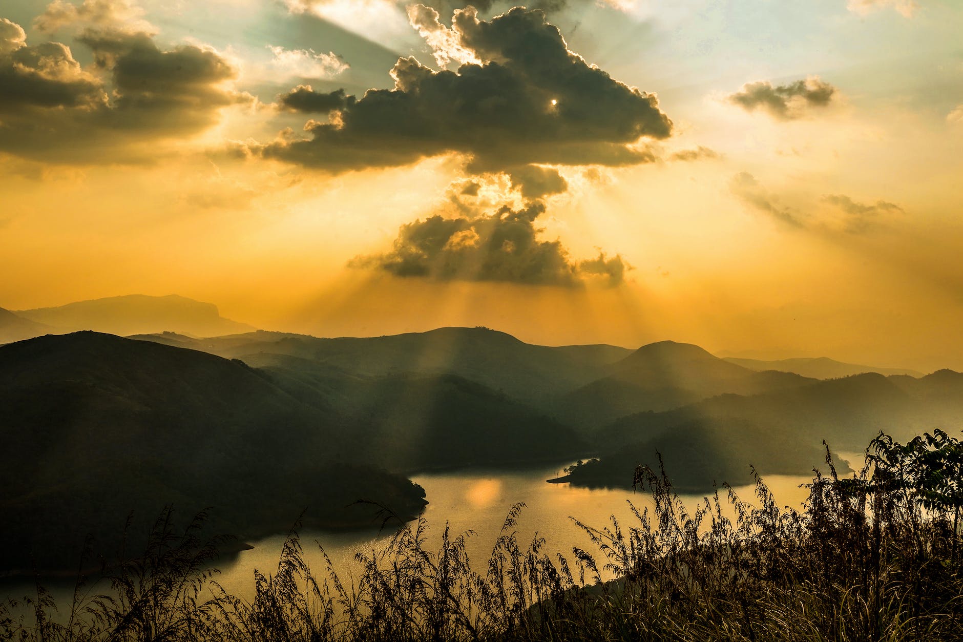 mountain during golden hour
